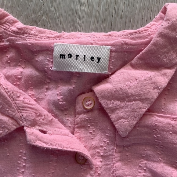 Morley cotton pink dress summer‎ short sleeves size 4 casual or formal - Picture 2 of 8